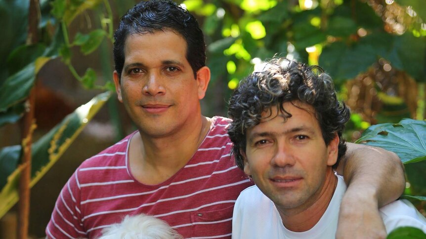 Cuban couple Alfredo and Jorge