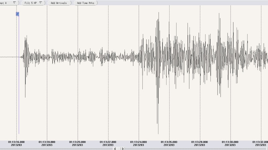 Meckering earthquake seismograph