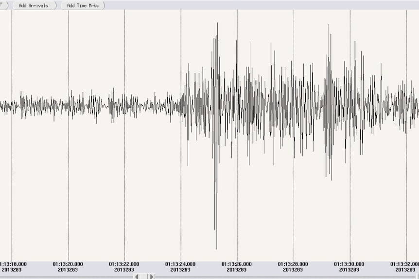Seismograph from Meckering earthquake