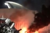 Video of scrap metal factory fire