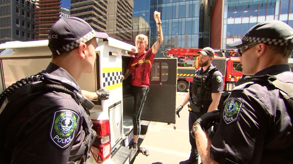 Extinction Rebellion Protesters Arrested Outside Santos Hq Abc News