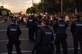Behind police lines at East West Link protest