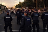 Behind police lines at East West Link protest