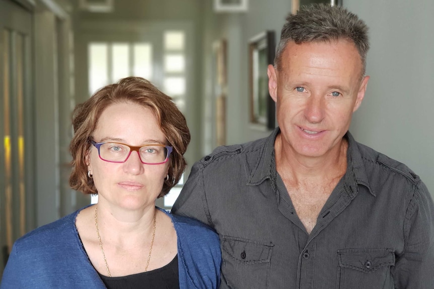 Cynthia Banham and Michael Harvey in their home