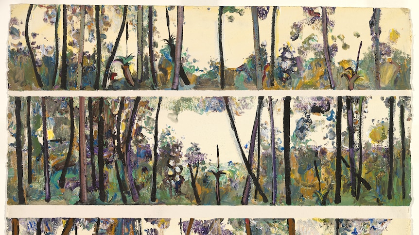 Fred Williams' gouache watercolour Springbrook, Queensland III (1971).