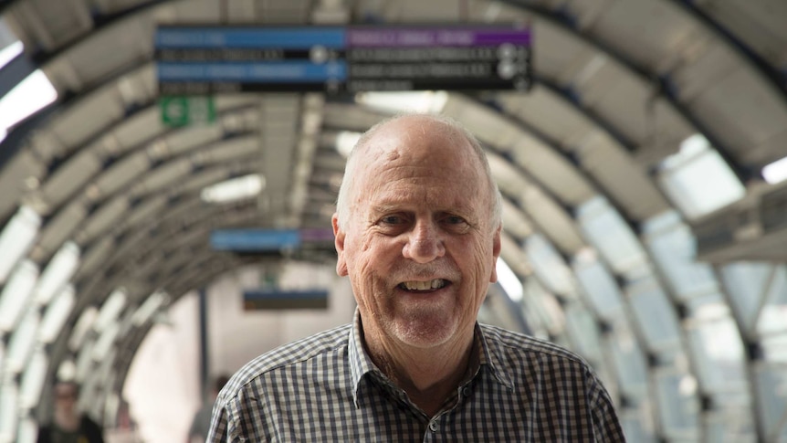 Local resident Bill Horrocks at the new Footscray railway station