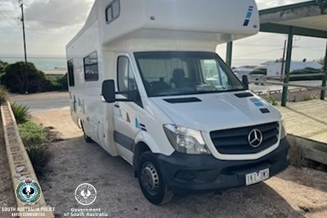 A Mercedes motorhome