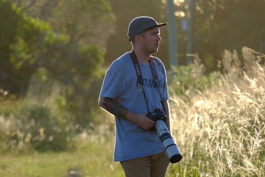 Liam Murphy, birdwatcher.