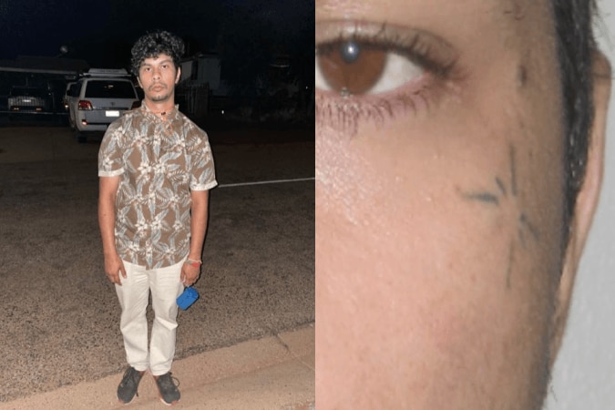 A young man with a star tattoo under his left eye