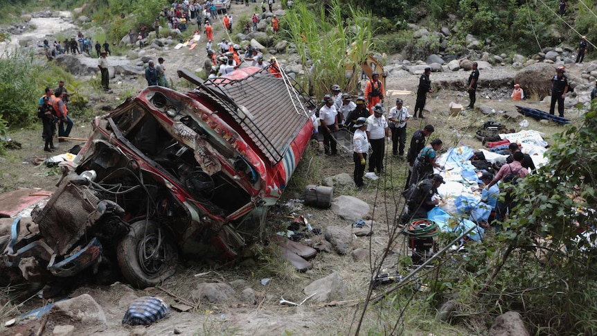 Site of deadly Guatemala bus crash