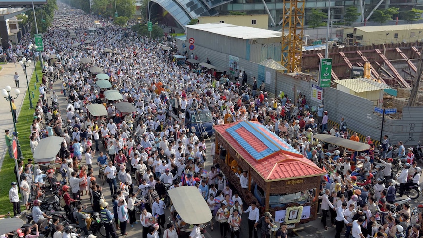 Kem Ley's funeral procession