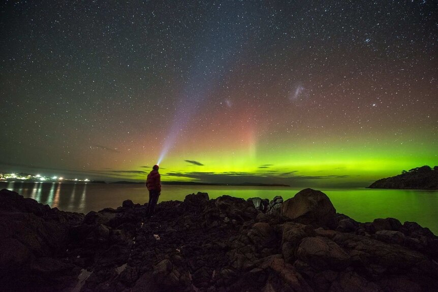 Francois Fourie's Southern Lights selfie