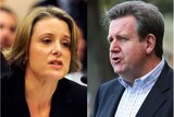 New South Wales Premier Kristina Keneally (left) and Opposition Leader Barry O'Farrell