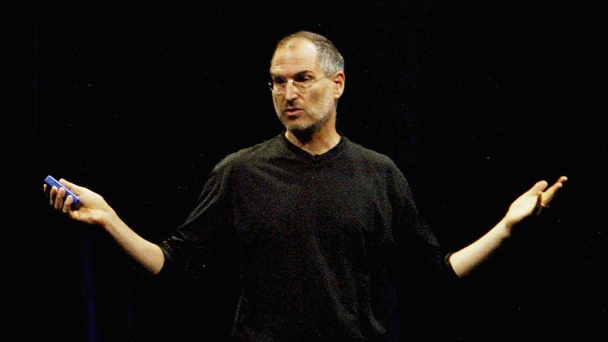Steve Jobs, Chief Executive Officer of Apple computers, launches iTunes Music Store