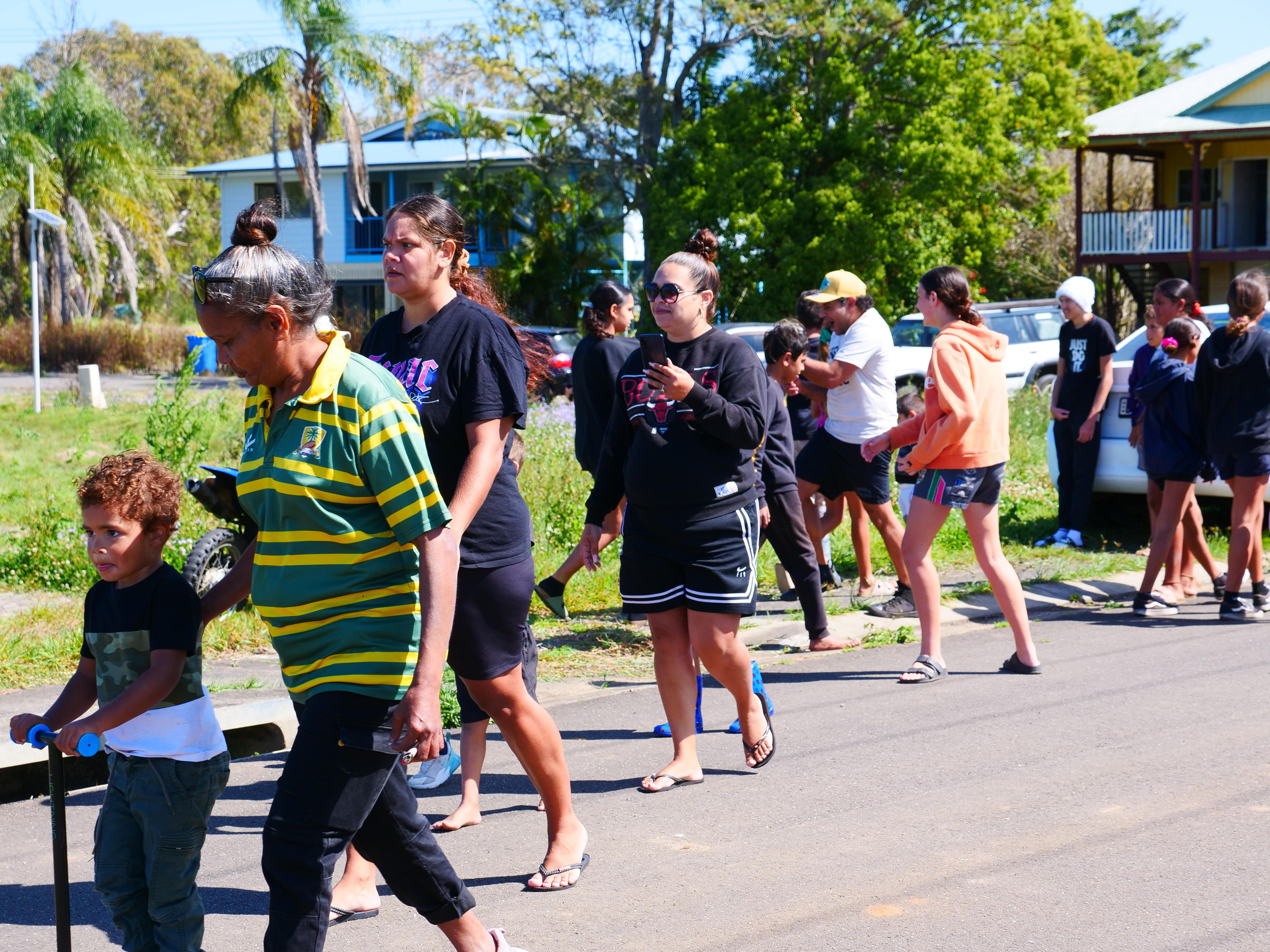 Cabbage Tree Island Indigenous residents rally against decision not to rebuild homes after