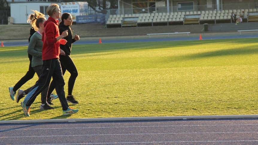 Athletes at Sydney Olympic Park in Homebush