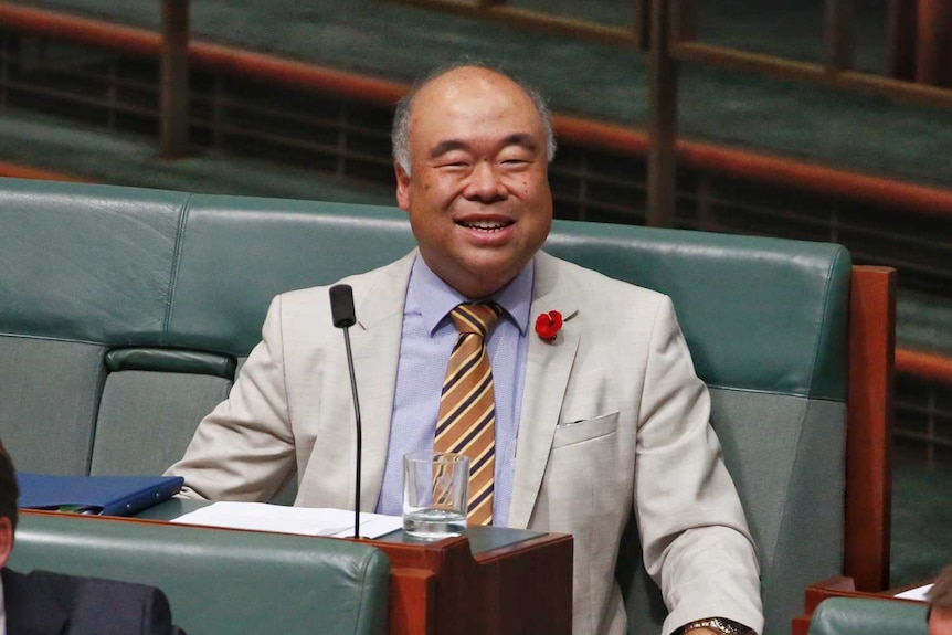 Ian Goodenough smiles cheerfully in the house of representatives
