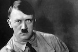 A portrait of Adolf Hitler.