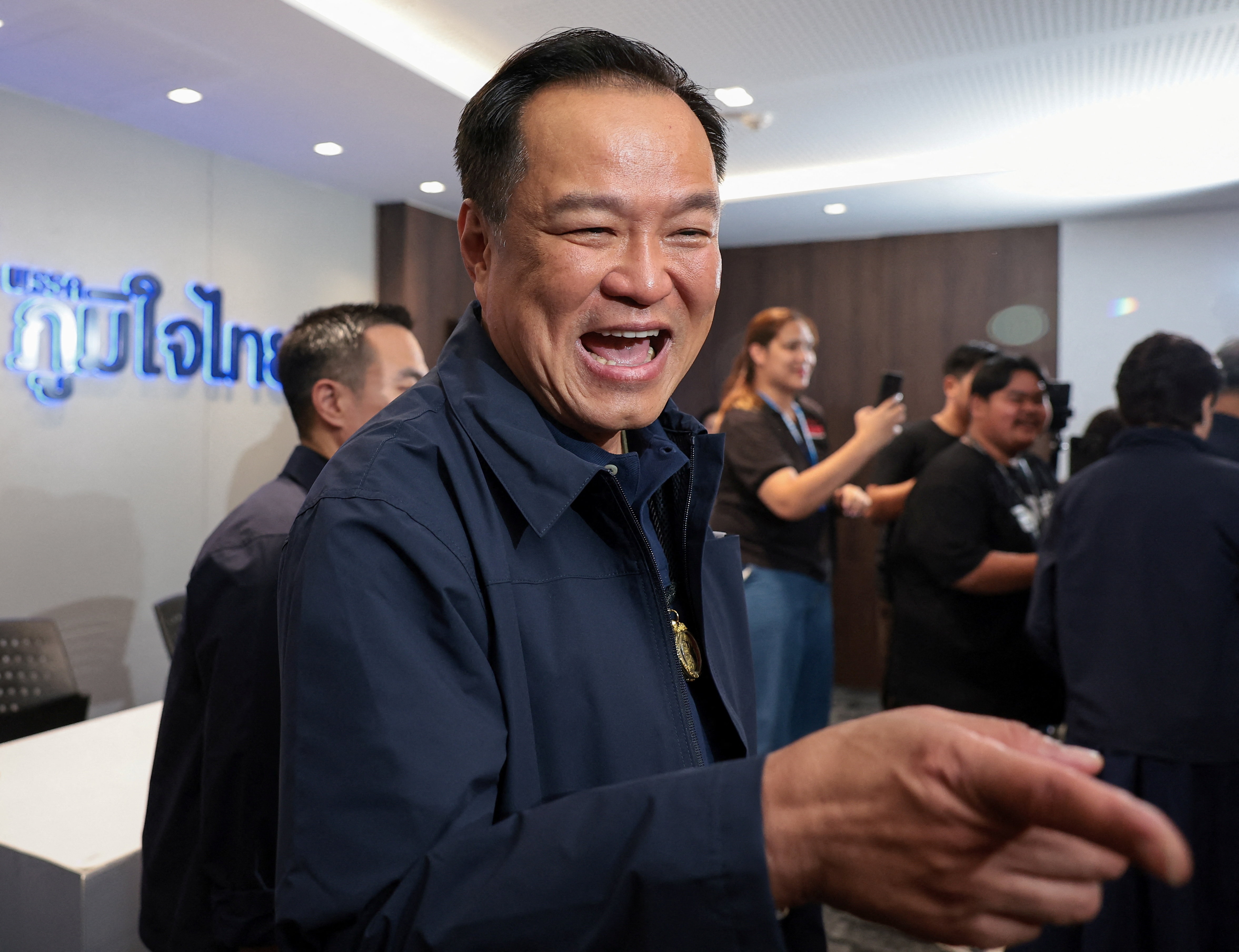 Thai PM confident of forming government in three-way election count