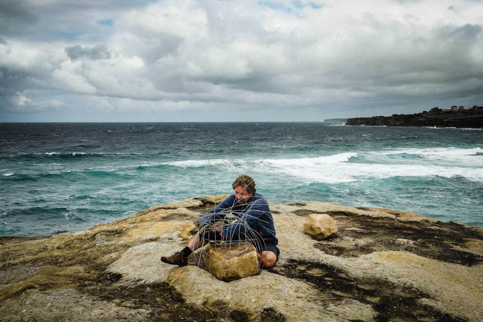 Gregor Stahlgren installs 'Stone Baskets'