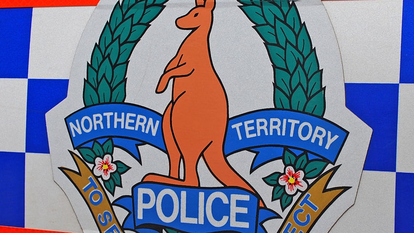 The Northern Police logo on the side of a police van.