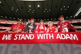 Swans fans show their support for Adam Goodes