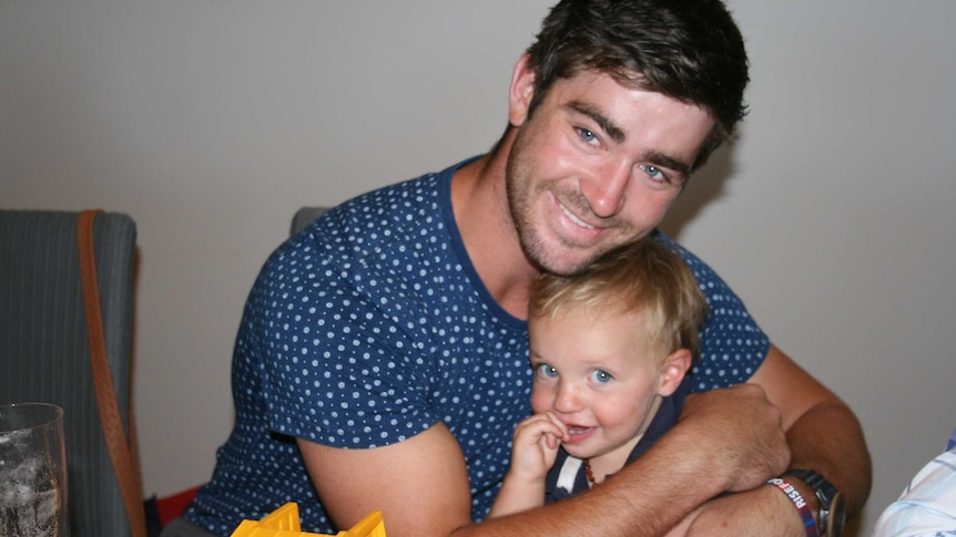Will Carrigan with his nephew Eddie.