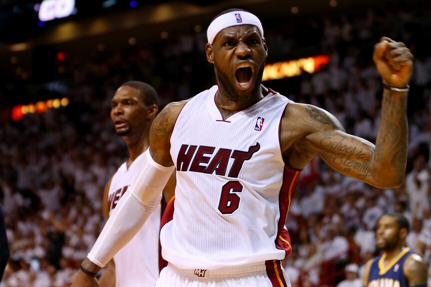 LeBron James in action for Miami