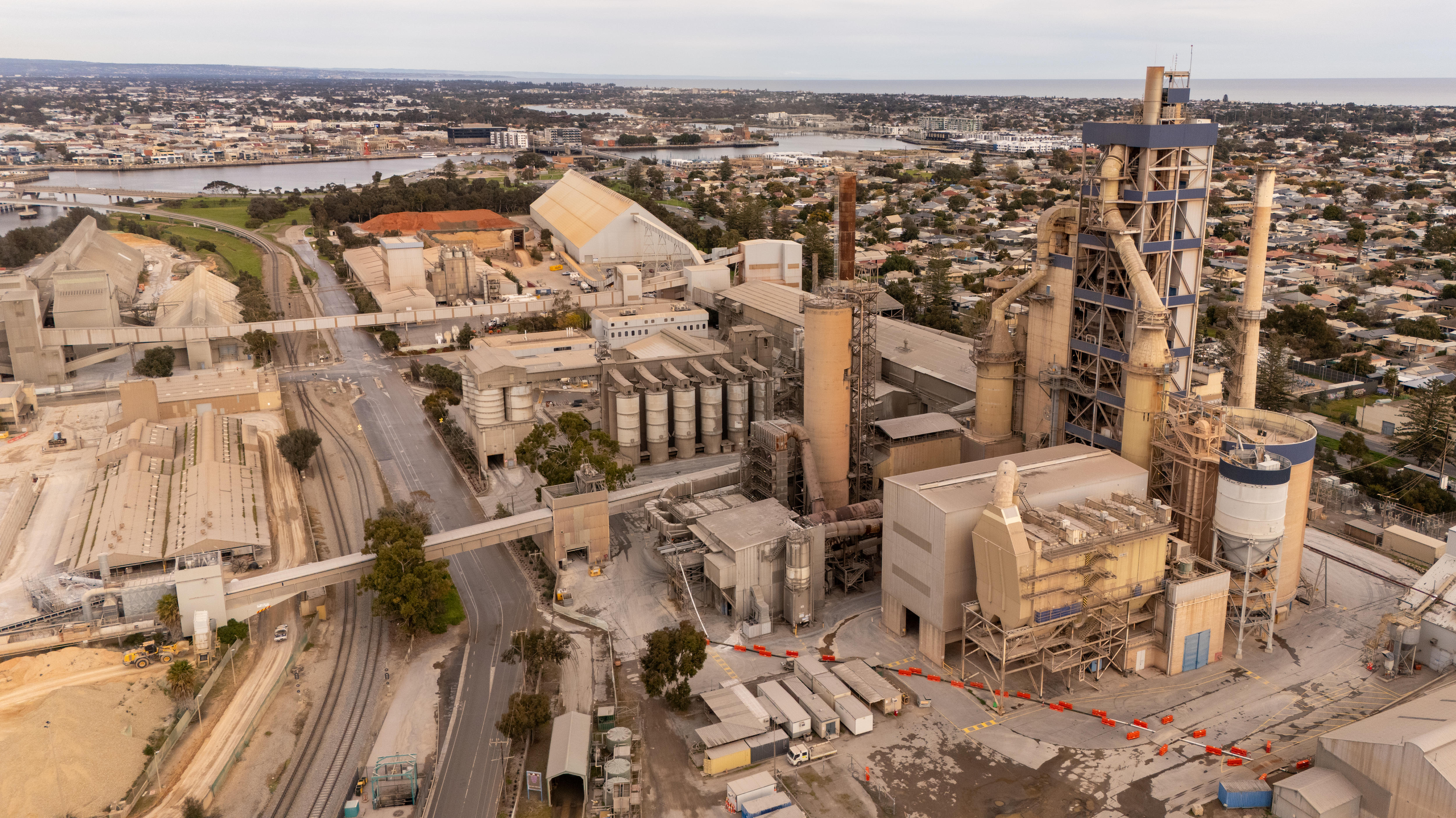 Adbri cement factory side of Lefebvre Peninsula.