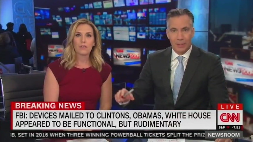 CNN anchors interrupted by on-air bomb scare