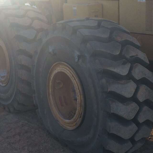 Heavy vehicle tyre damage by vandals
