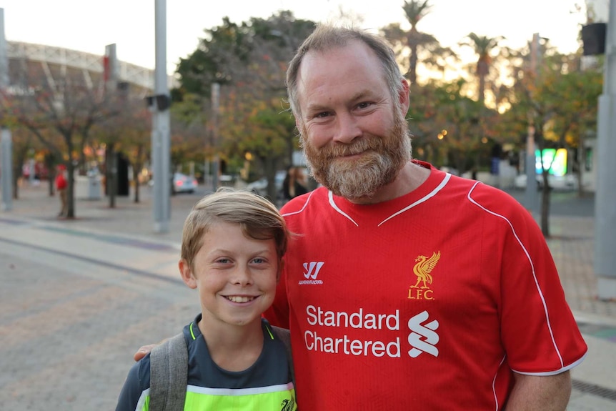 Fans attend Liverpool vs Sydney FC game in Sydney