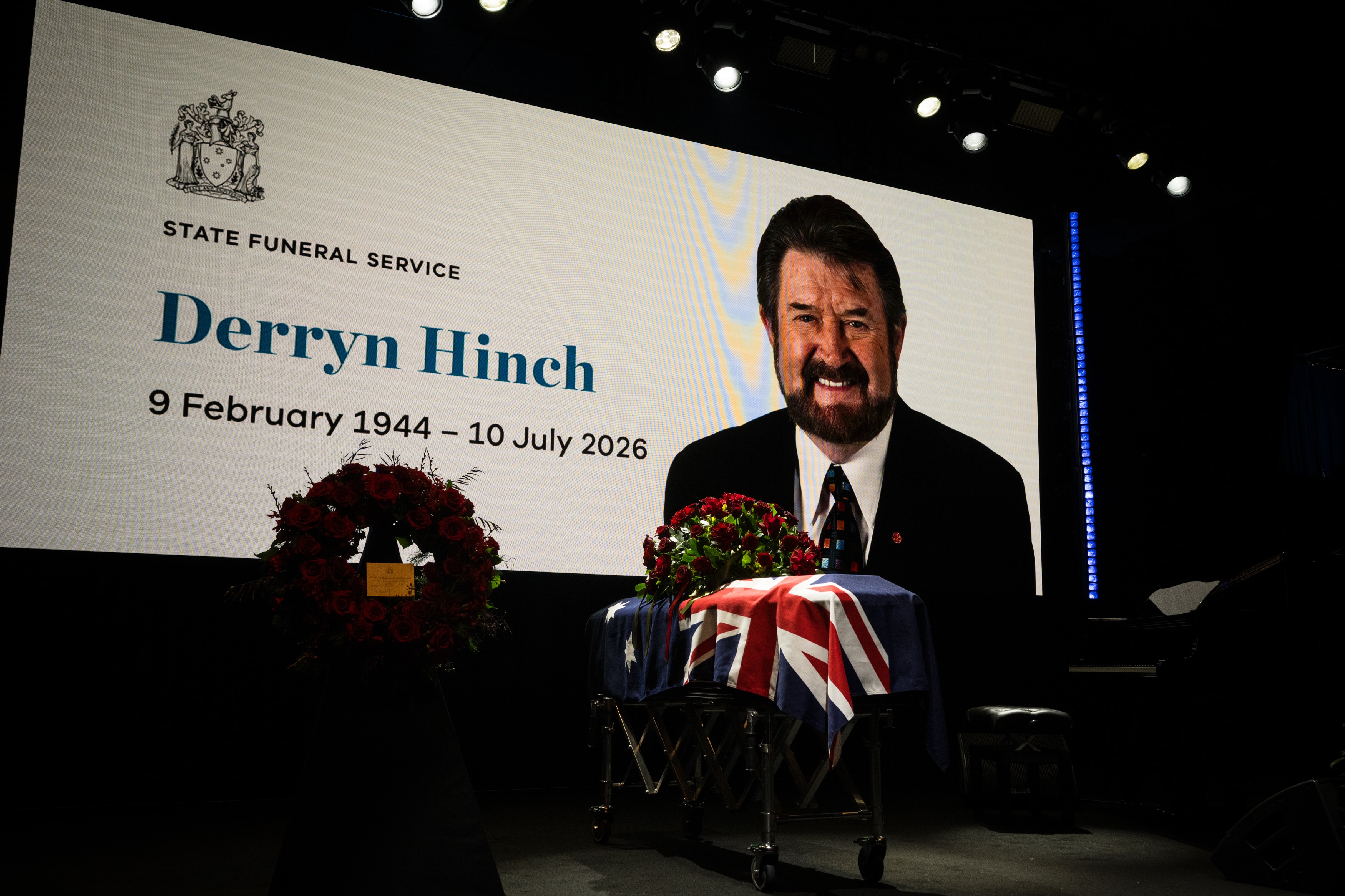 'Good night, sweet dreams': Derryn Hinch farewelled at state funeral