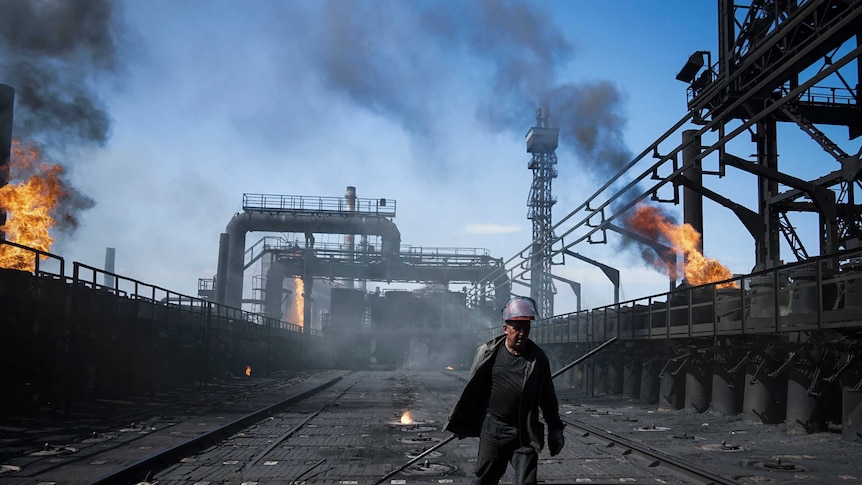 Coking plant in eastern Ukraine