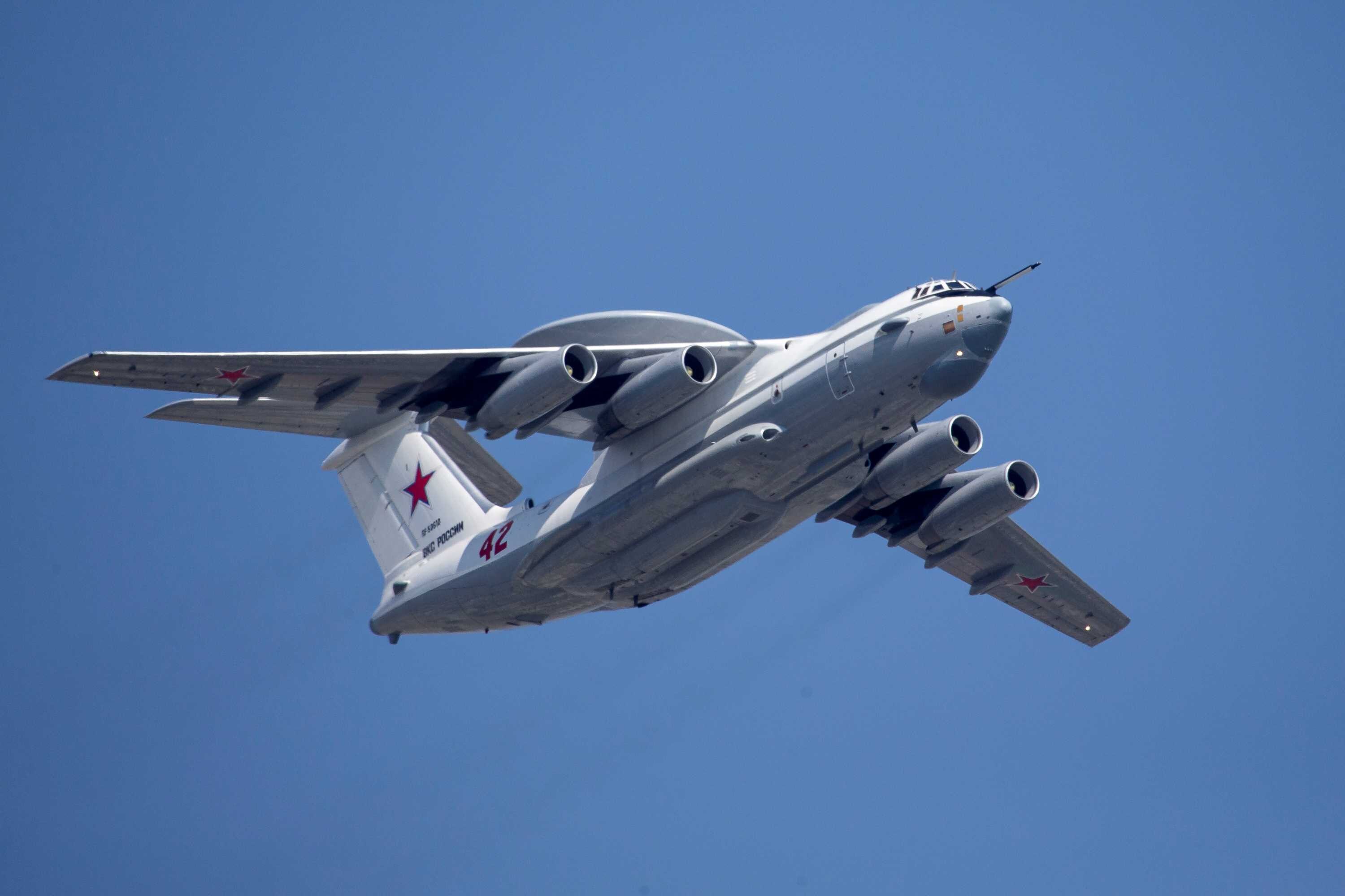 Antigovernment activists claim Russian surveillance aircraft damaged