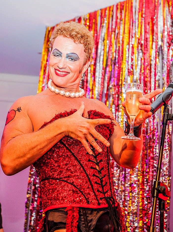 Craig McLachlan on opening night for Rocky Horror Show