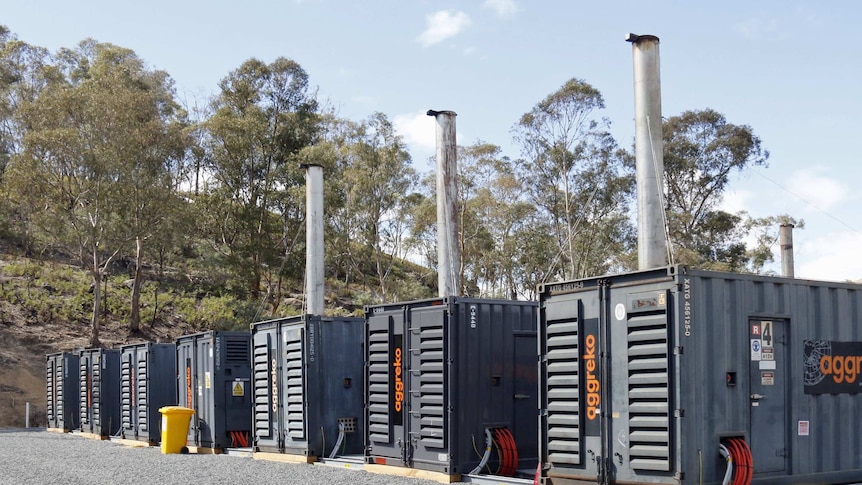 Diesel generators at Meadowbank
