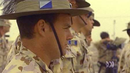 Moving out: The Australian troops will move to a coalition air base at Tallil in southern Iraq. [File photo]
