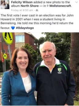 Felicity Wilson with John Howard