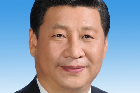 A head shot of Xi Jinping.