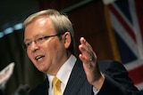 Federal leader of the opposition, Kevin Rudd, speaking