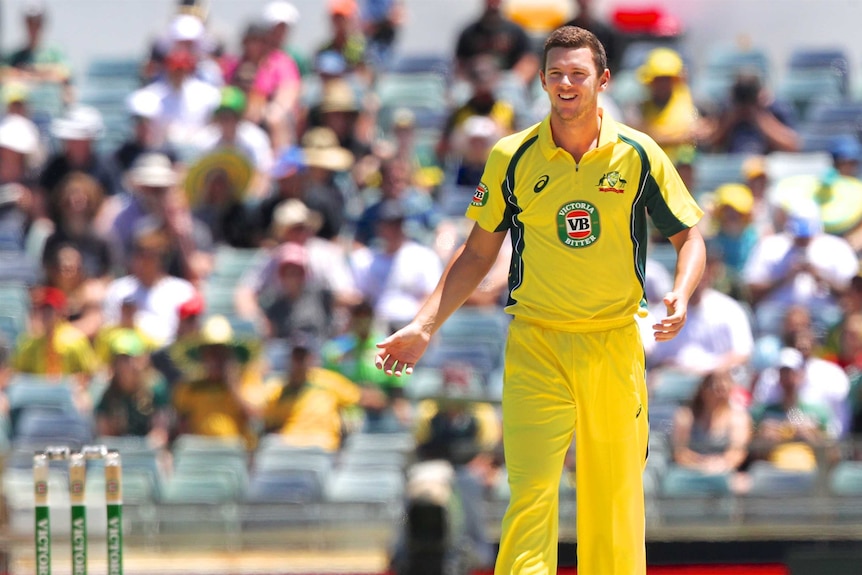 Josh Hazlewood at the WACA