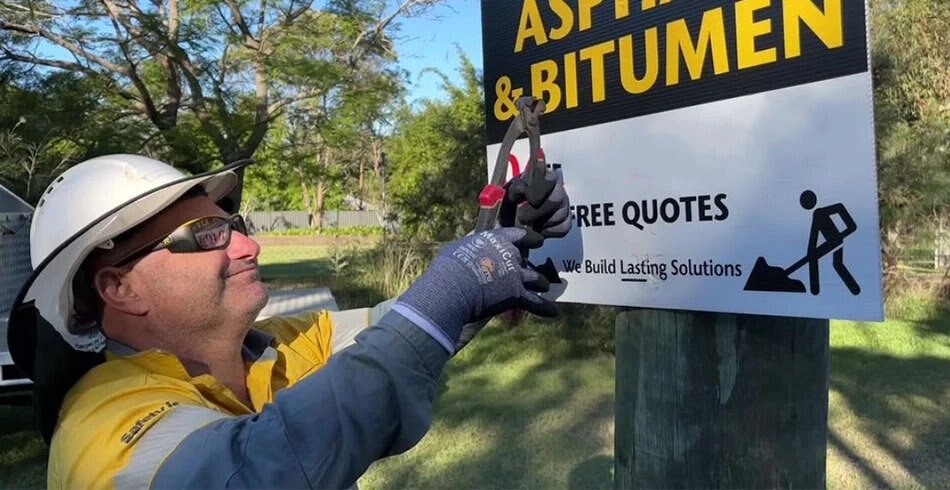 Stapling signs to a power pole could kill you, Brisbane electricians ...