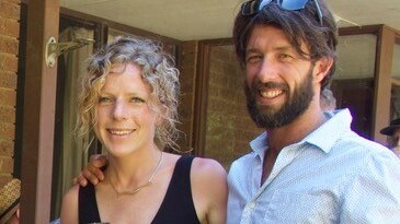 Bianca Buckley (left) with her fiancee, murdered Australian tourist Sean McKinnon.