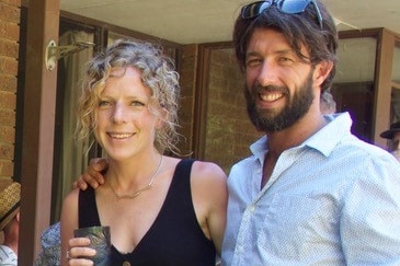 Bianca Buckley (left) with her fiancee, murdered Australian tourist Sean McKinnon.