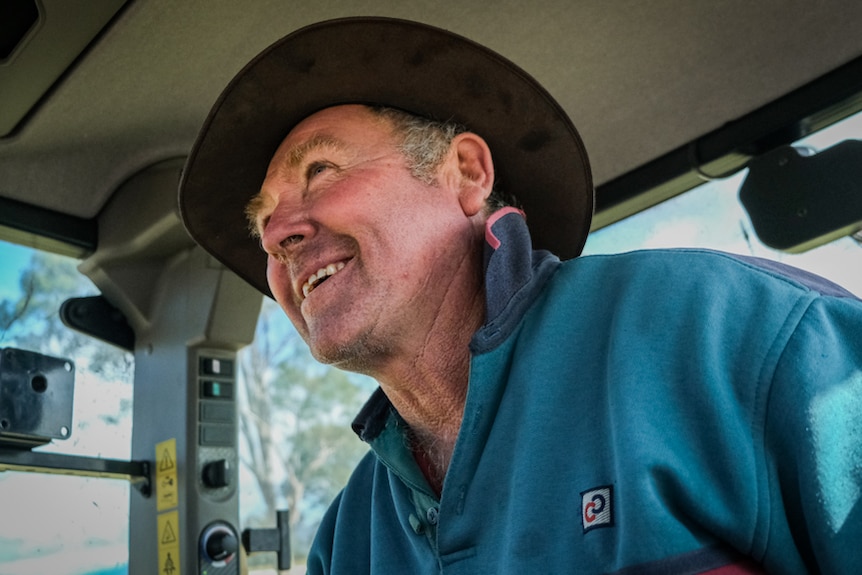 Cattle farmer Warren Salway is working to repair his bushfire impacted property.