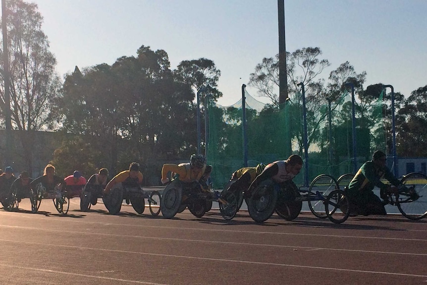 Paralympic athletes training at AIS