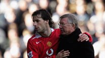 Ruud van Nistelrooy and United manager Alex Ferguson in happier times.
