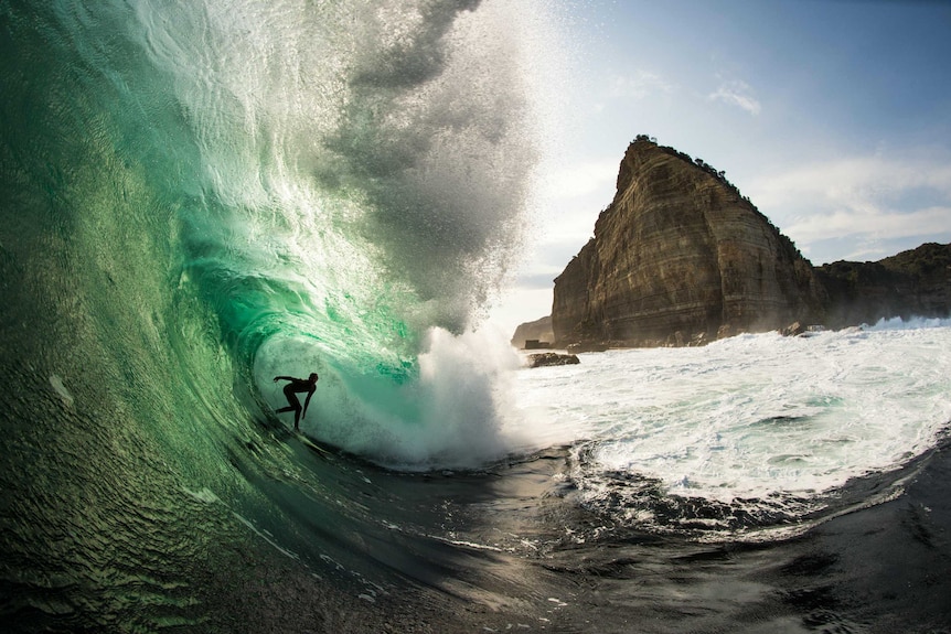 Kyle Cooper surfing Shipstern Bluff