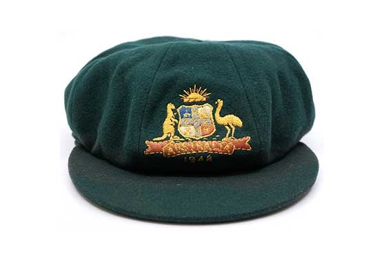 A green baggy cricket cap